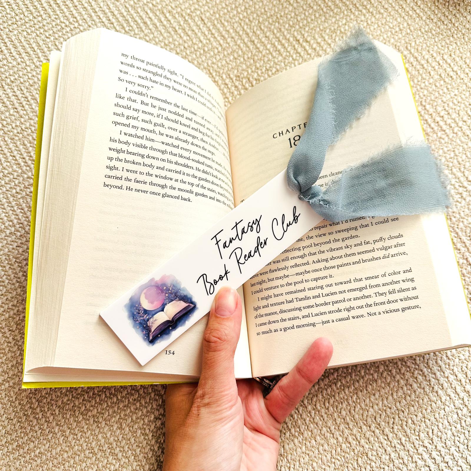 Fantasy Book Reader Club Bookmark