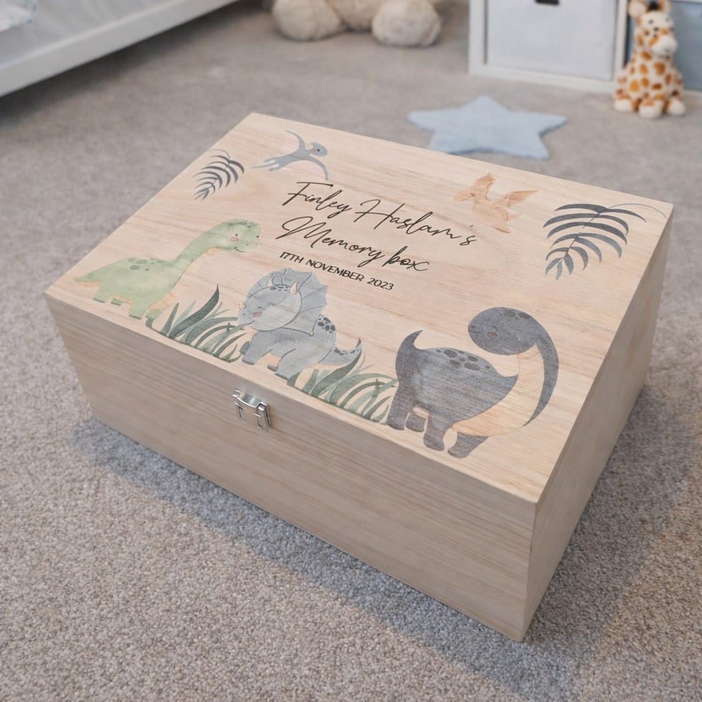 Keepsake Wooden Box - Dinosaurs