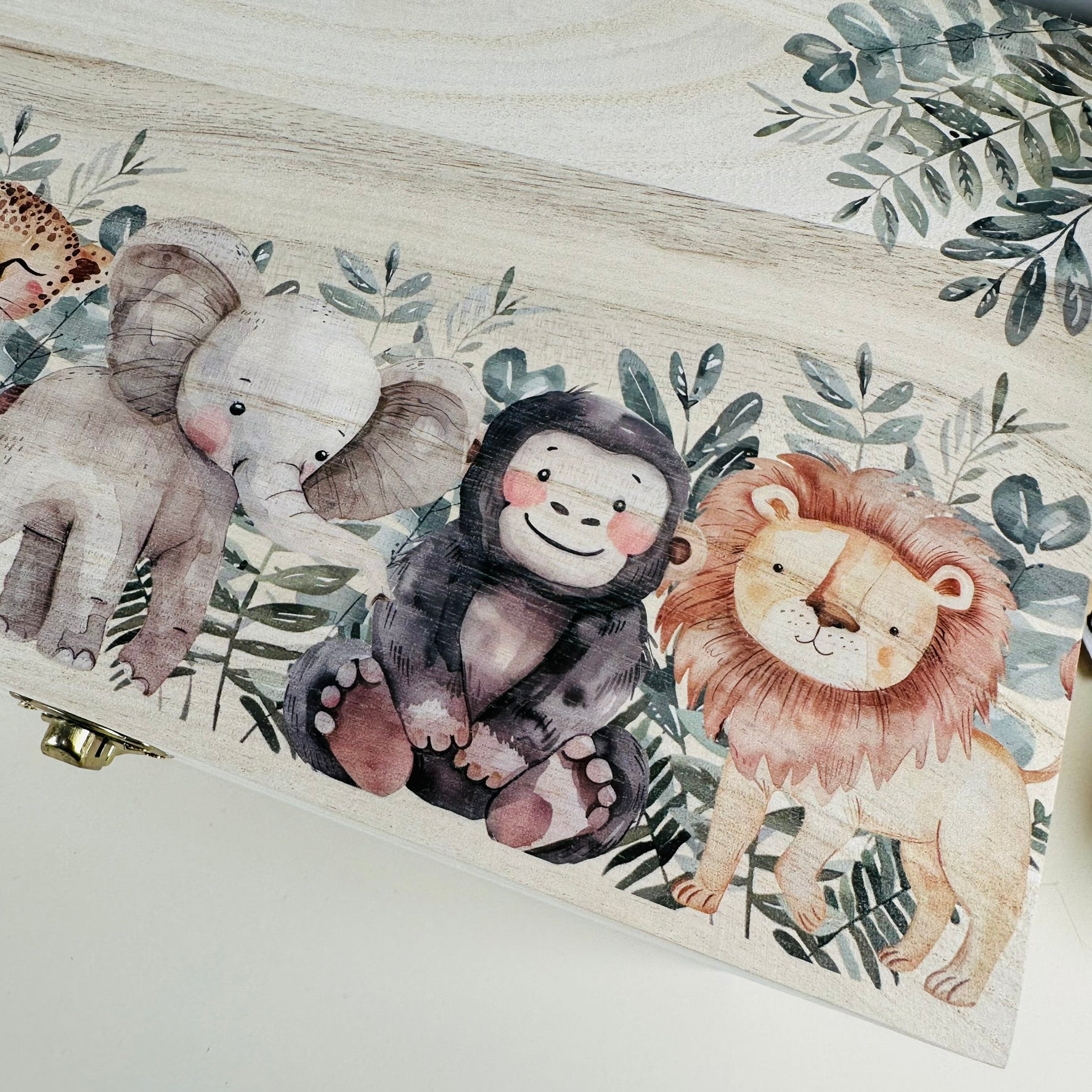 Keepsake Wooden Box - Animal Friends