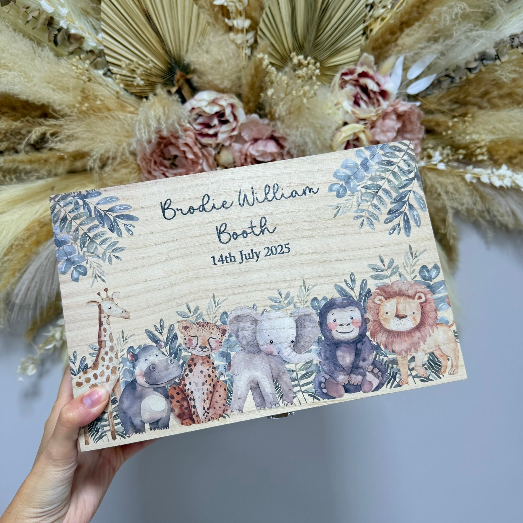 Keepsake Wooden Box - Animal Friends