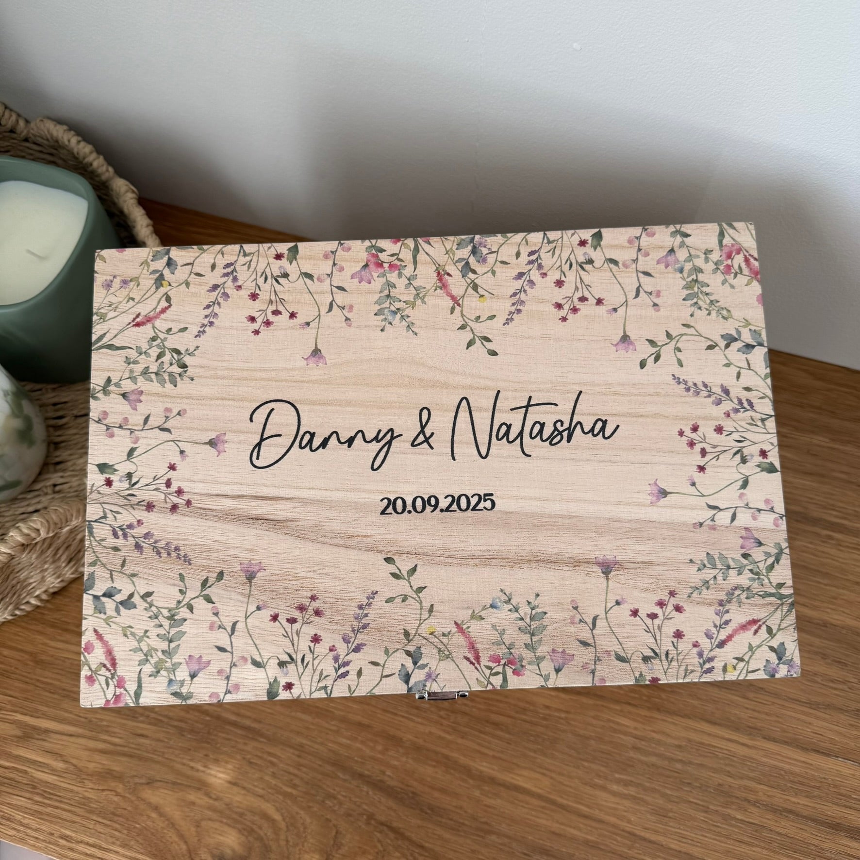 Keepsake Wooden Box - Wildflowers