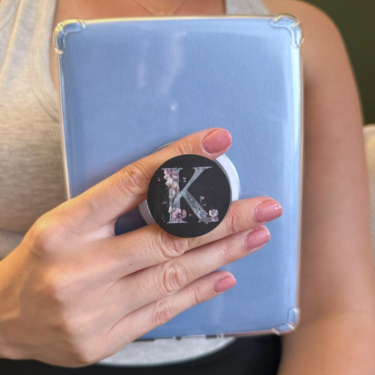 Initial Kindle and Phone Grip