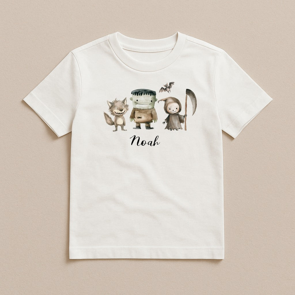 Kids Halloween Characters T-Shirt