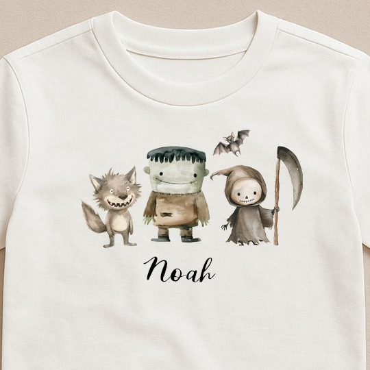 Kids Halloween Characters T-Shirt