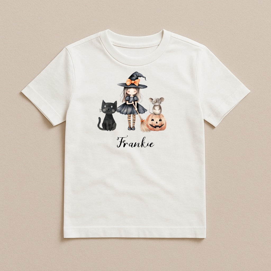 Kids Little Witch Halloween T-Shirt