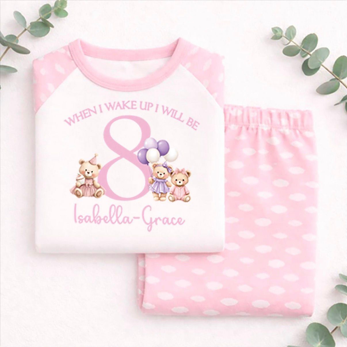 Pink - Cloud Bears Pyjamas