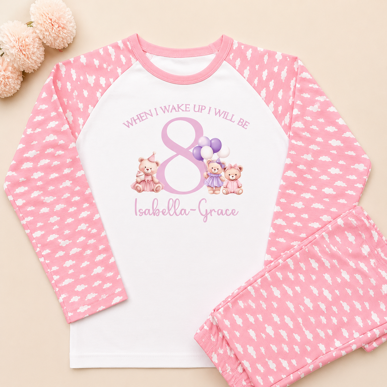 Pink - Cloud Bears Pyjamas