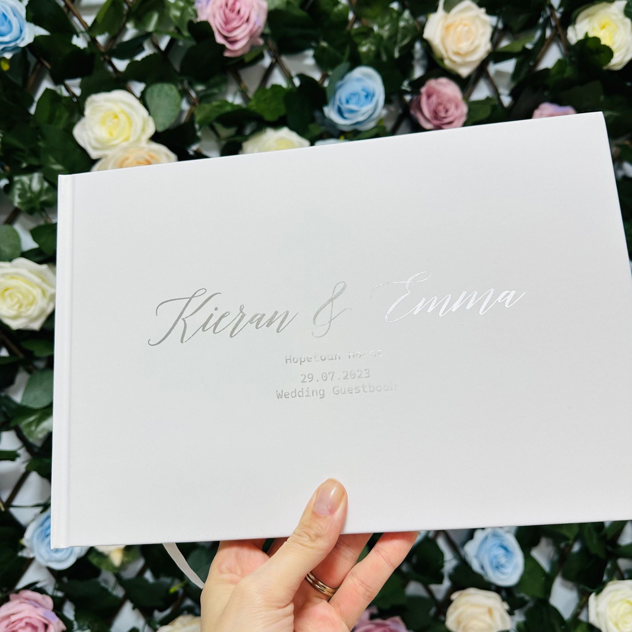 Foil Print Wedding Guest Book