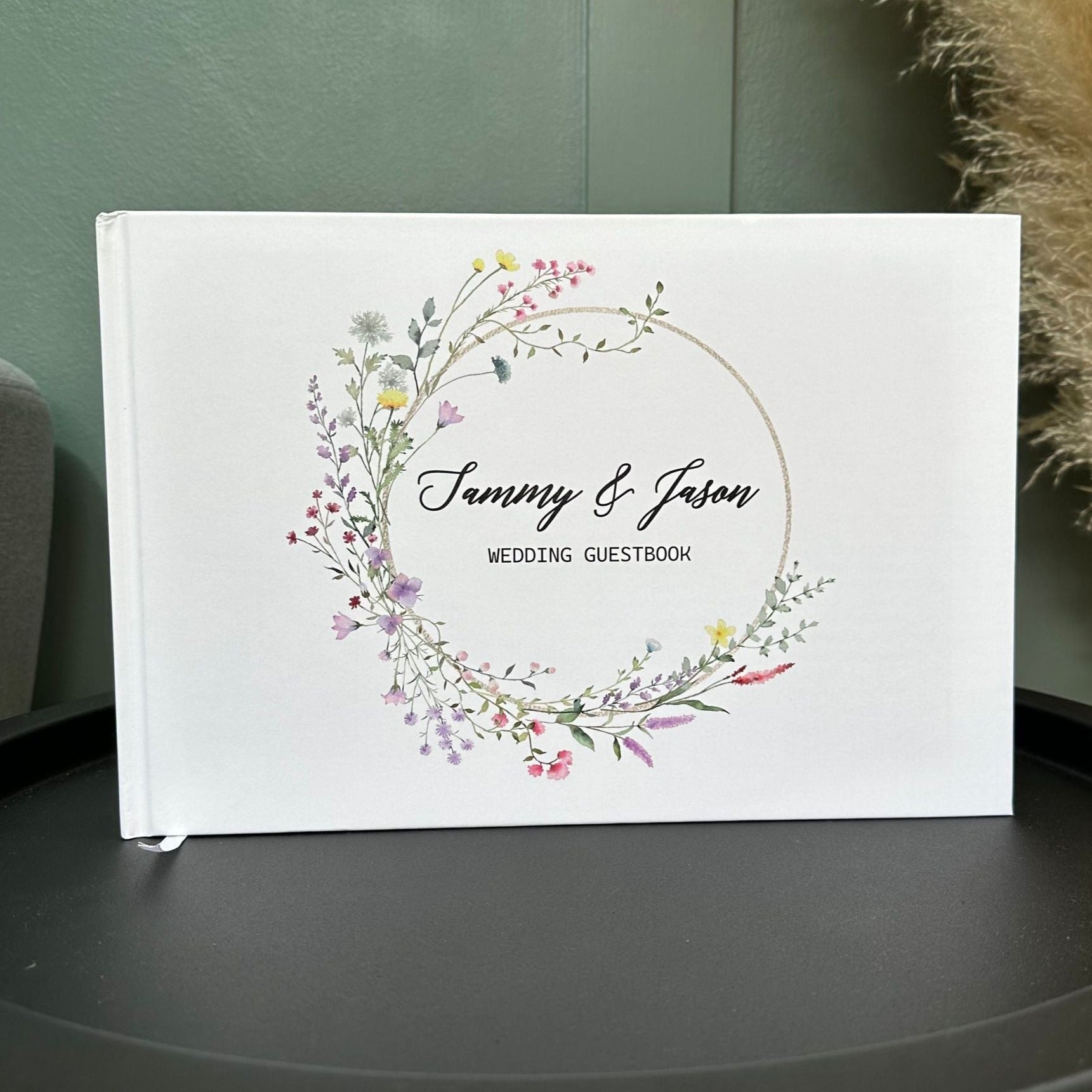 Wildflowers Wedding Guest Book - Design 3