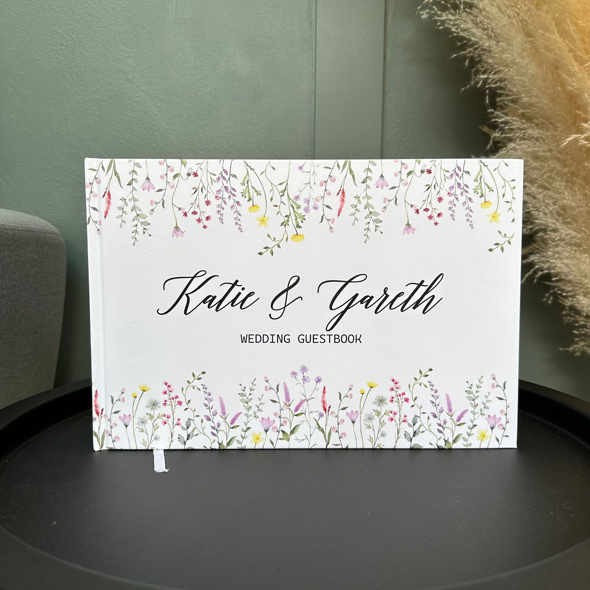 Wildflowers Wedding Guest Book - Design 1