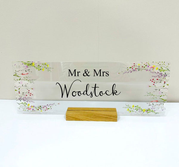 Wildflowers Top Table Sign