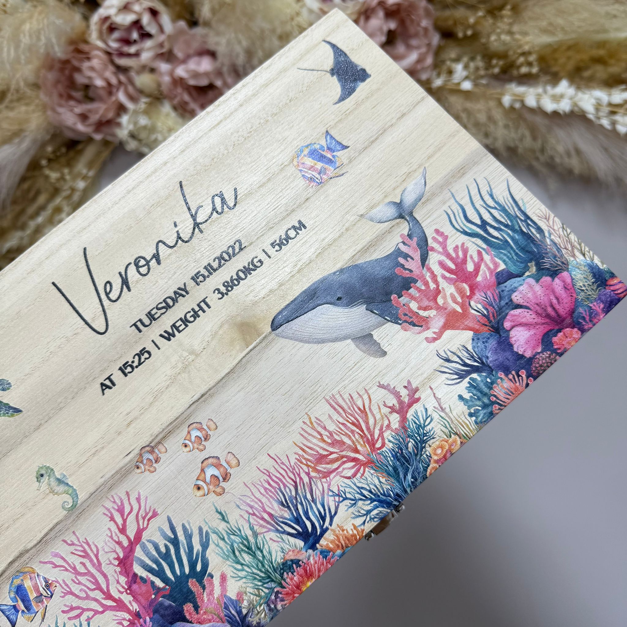 Keepsake Wooden Box - Under the Sea