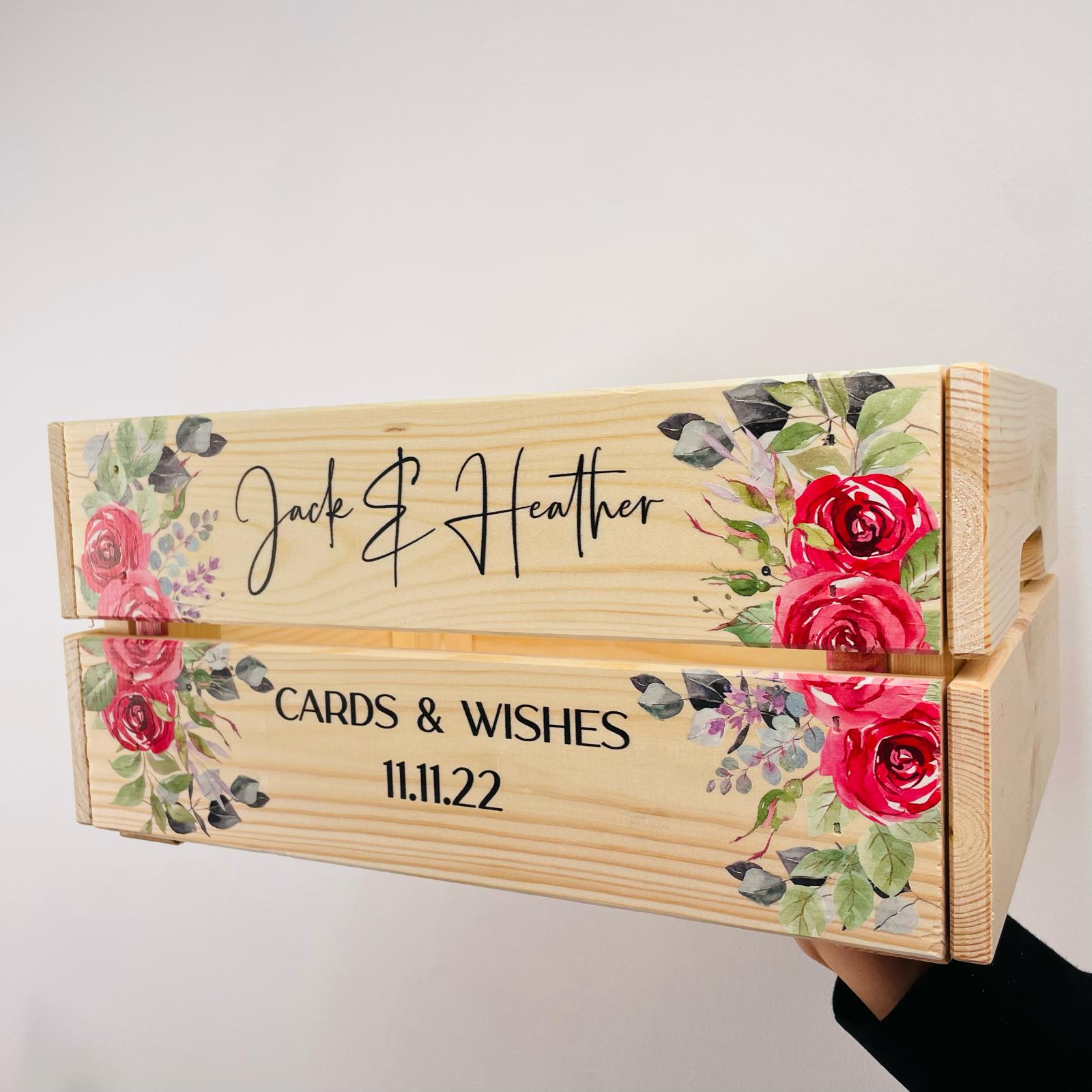 Wedding Cards Crate - Roses