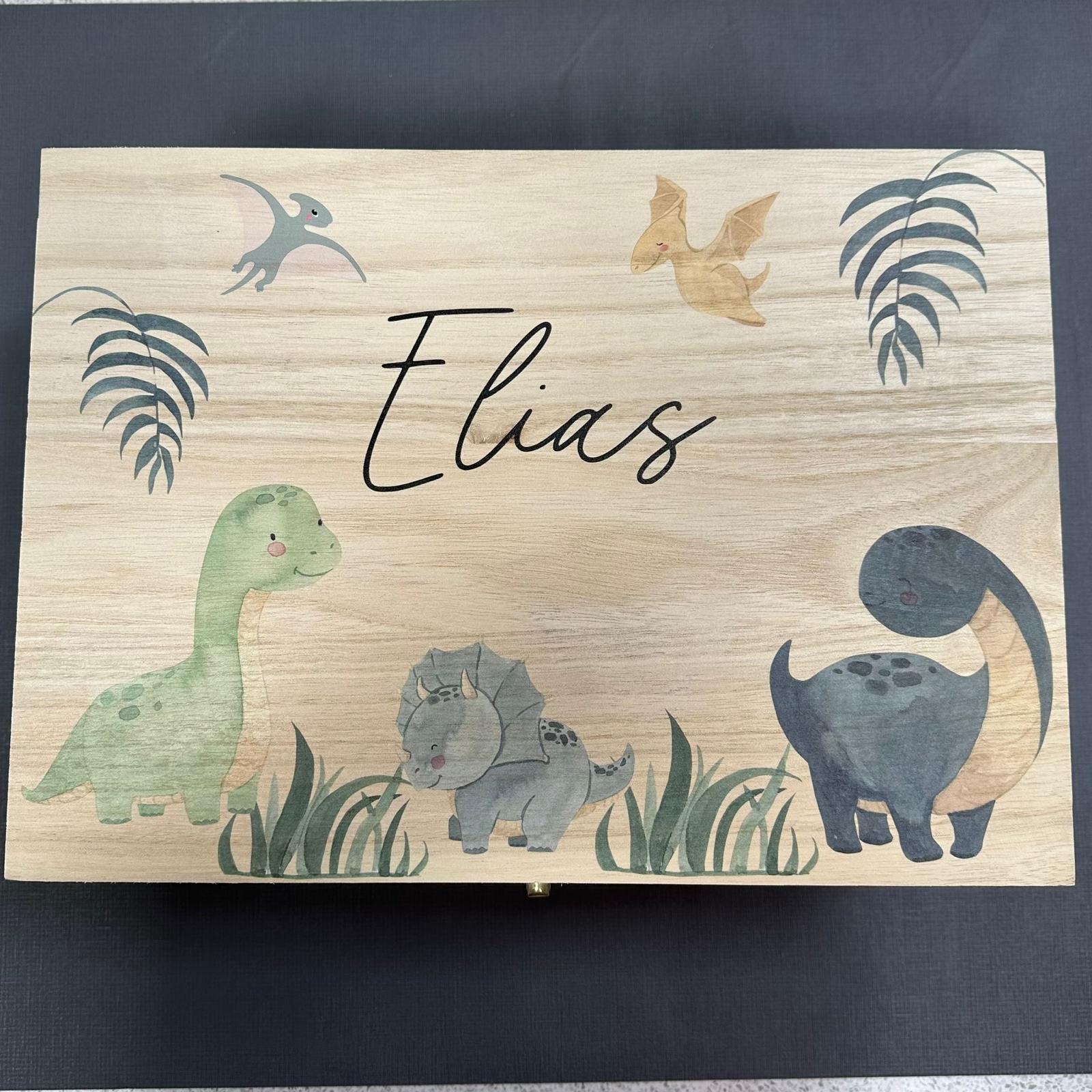 Keepsake Wooden Box - Dinosaurs