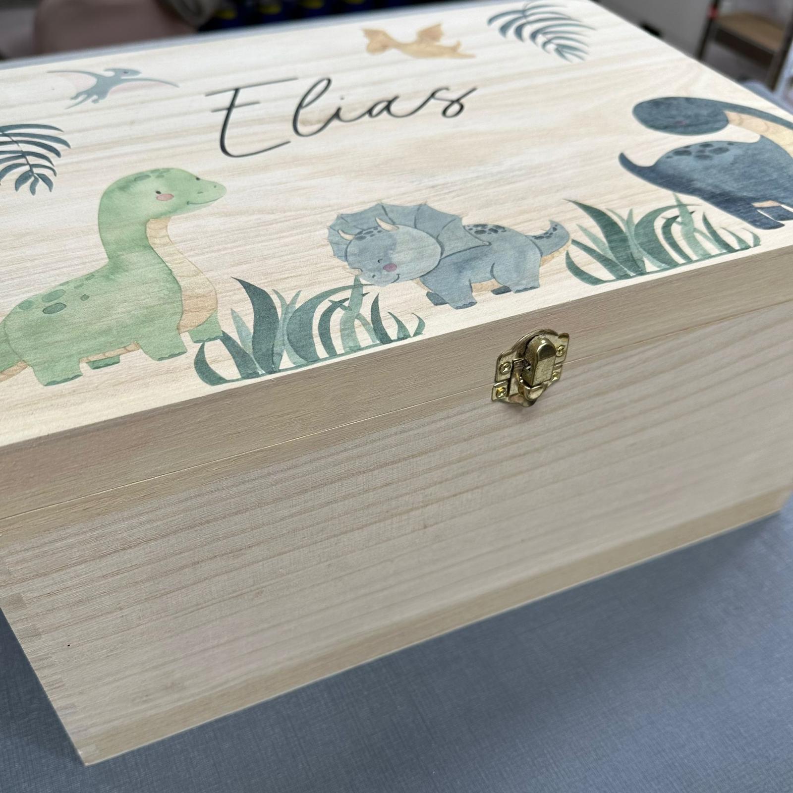 Keepsake Wooden Box - Dinosaurs