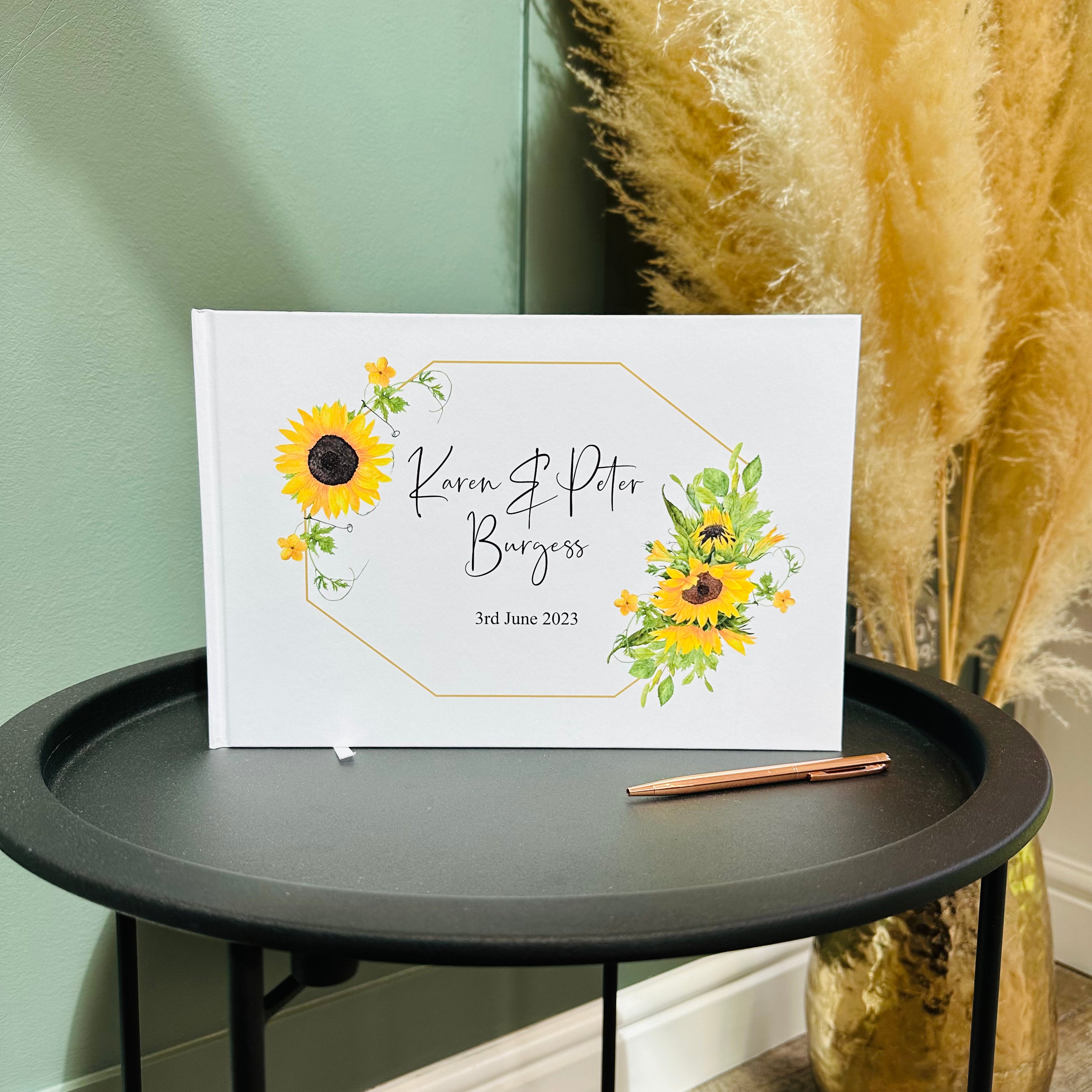 Sunflower Wedding Guest Book