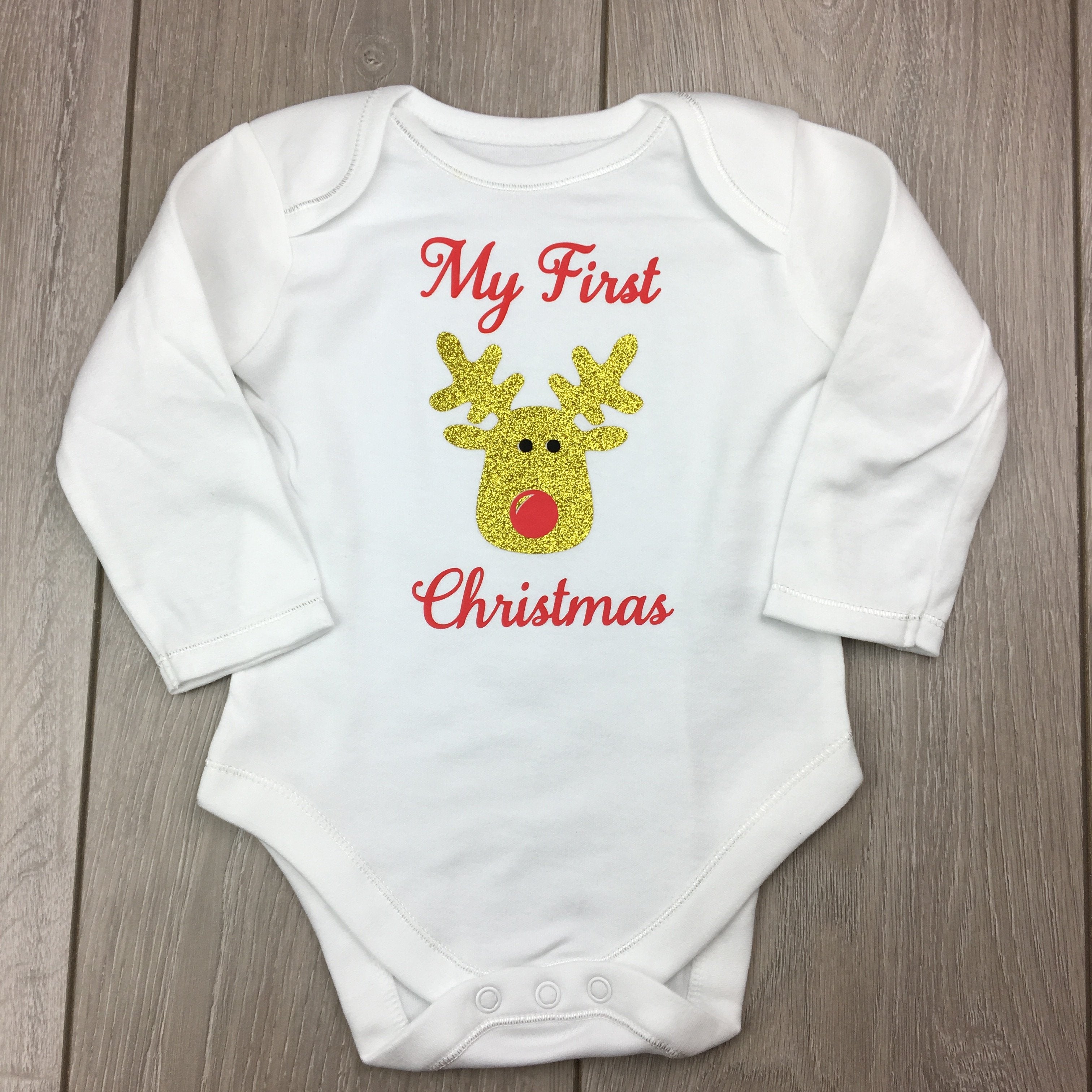 Christmas Reindeer Gold Vest - Occasionally Cute