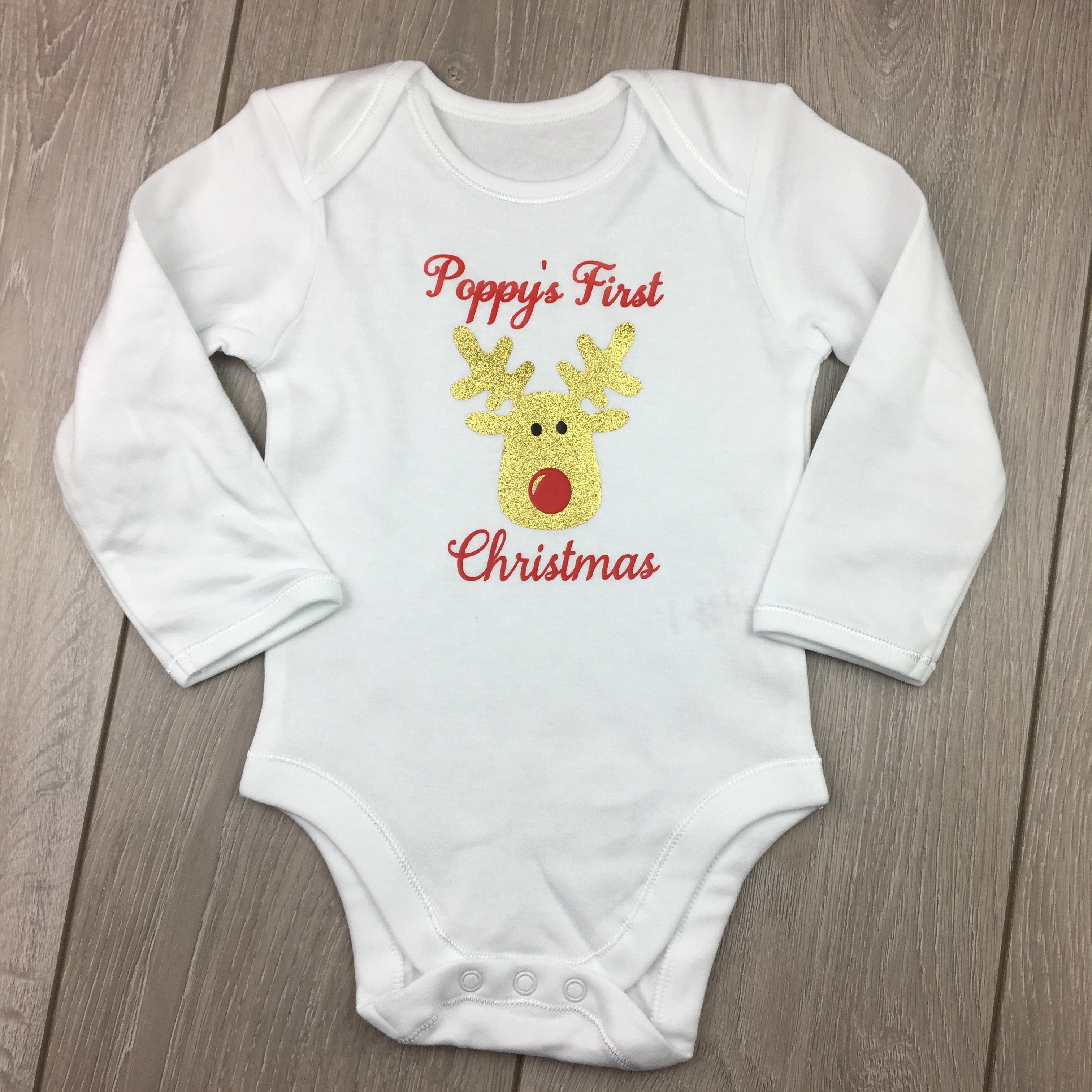 Christmas Reindeer Gold Vest - Occasionally Cute