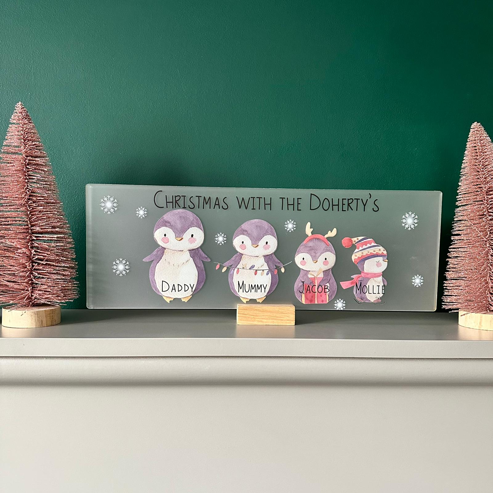 Long Acrylic Christmas Sign