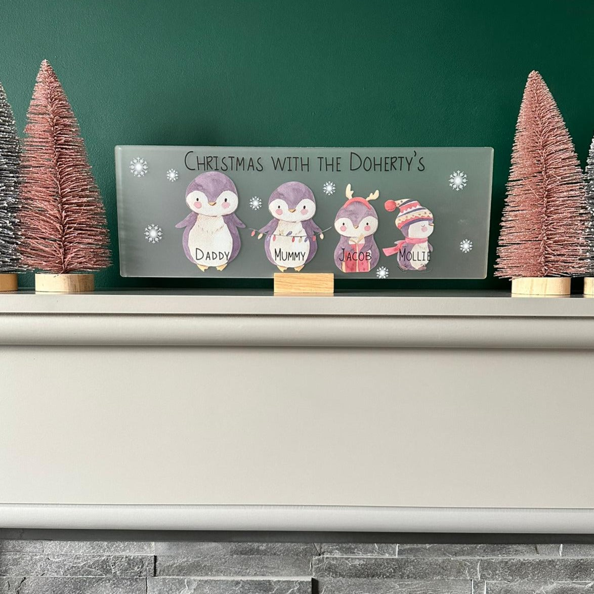 Long Acrylic Christmas Sign