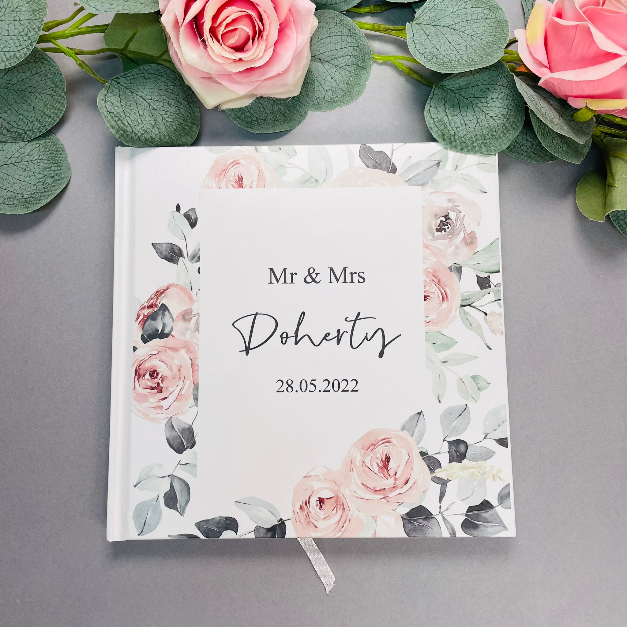 Boho Square Wedding Guest Book