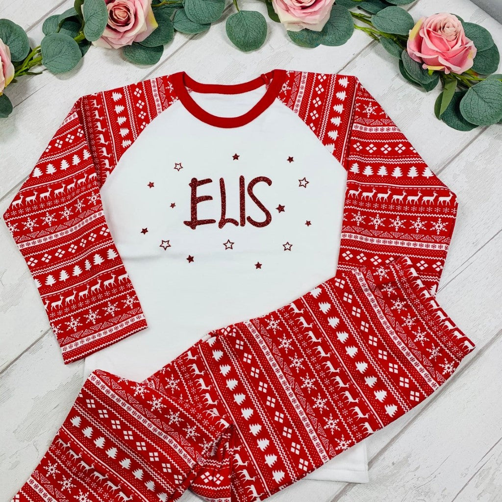 Christmas Pyjamas - With Name