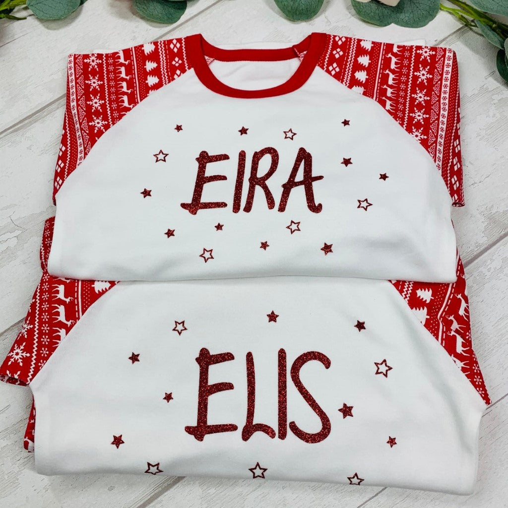 Christmas Pyjamas - With Name