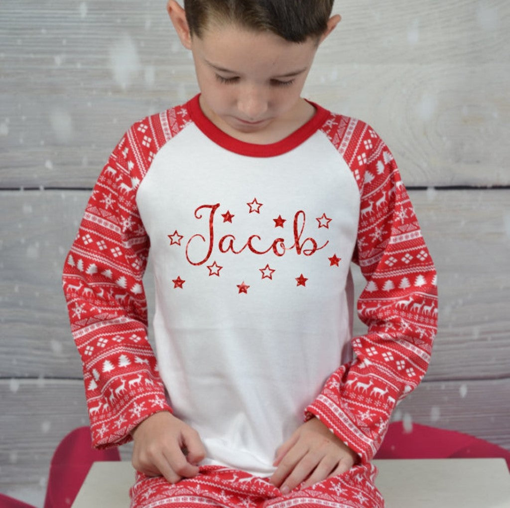 Christmas Pyjamas - With Name