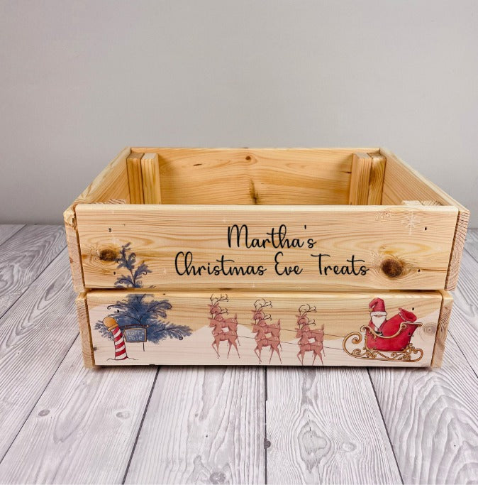 Santa Reindeers Christmas Eve Box Crate