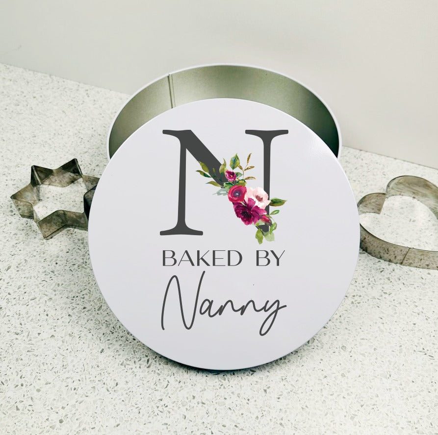 Floral Initial Cake Tin