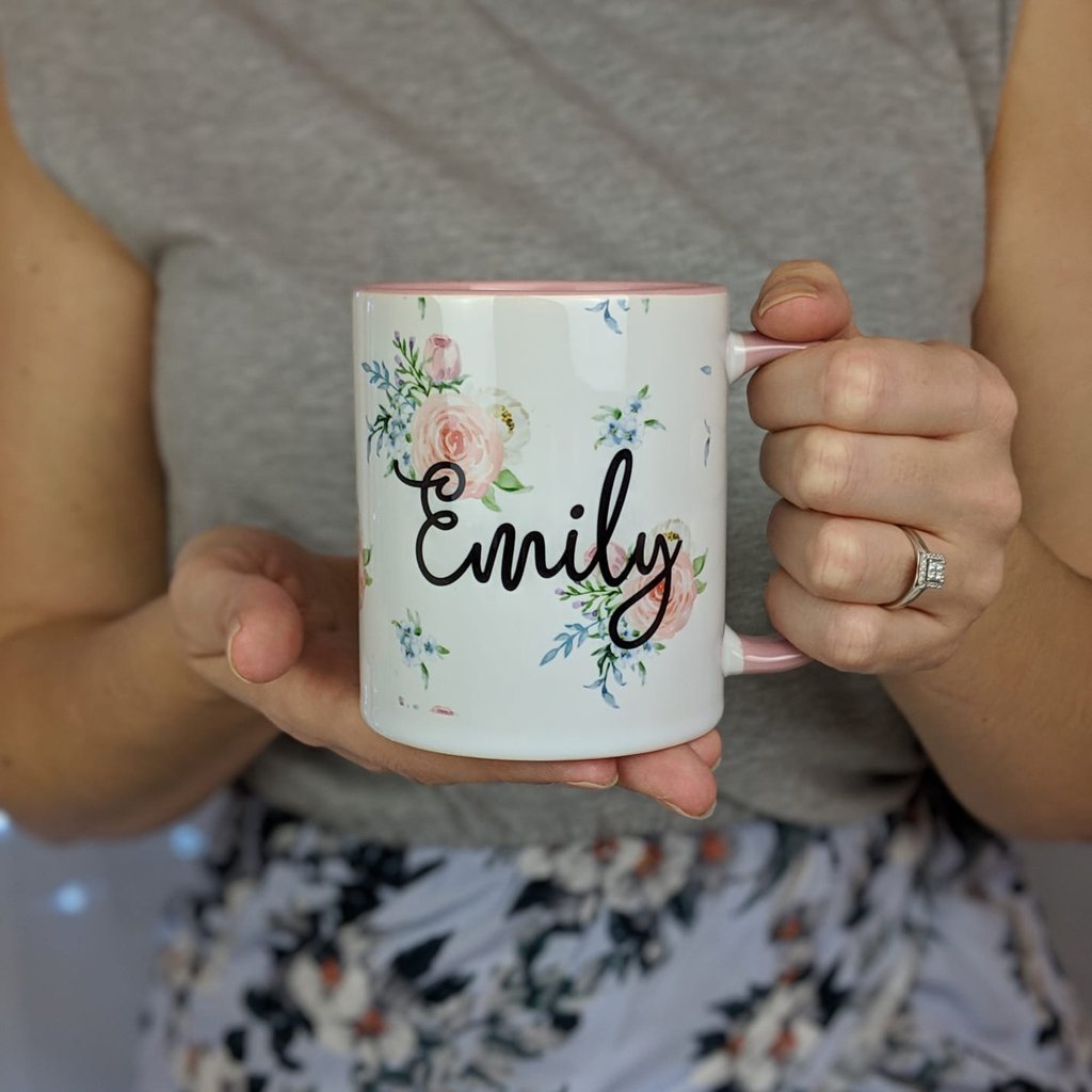 Floral Name Mug