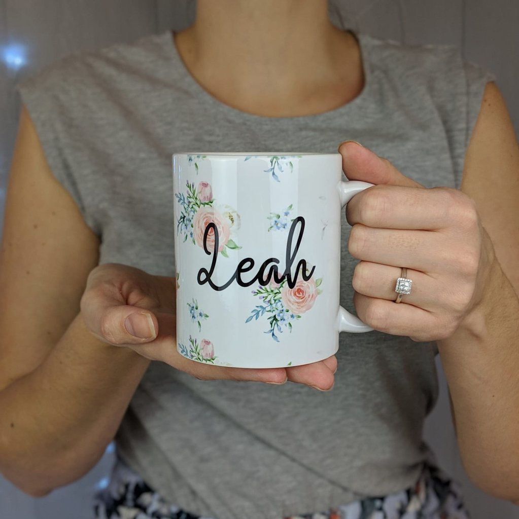 Floral Name Mug