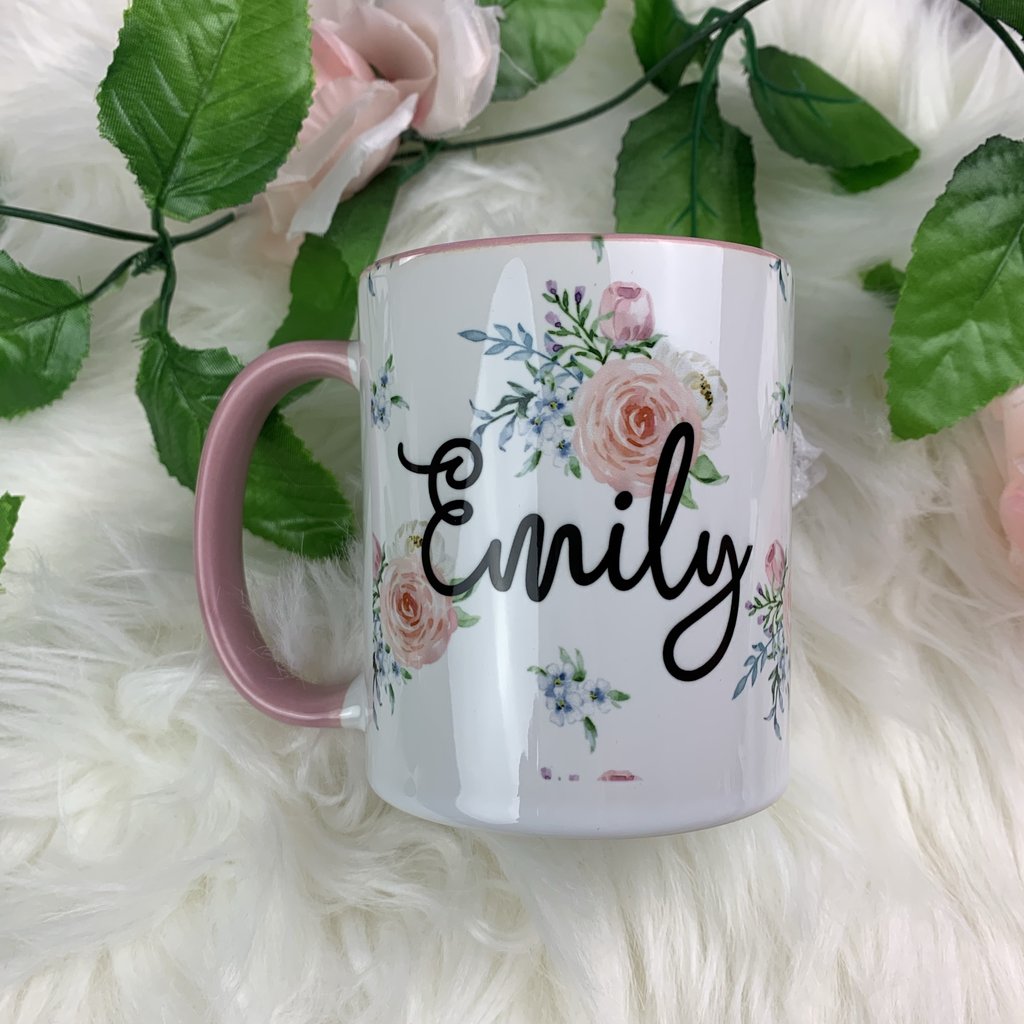 Floral Name Mug