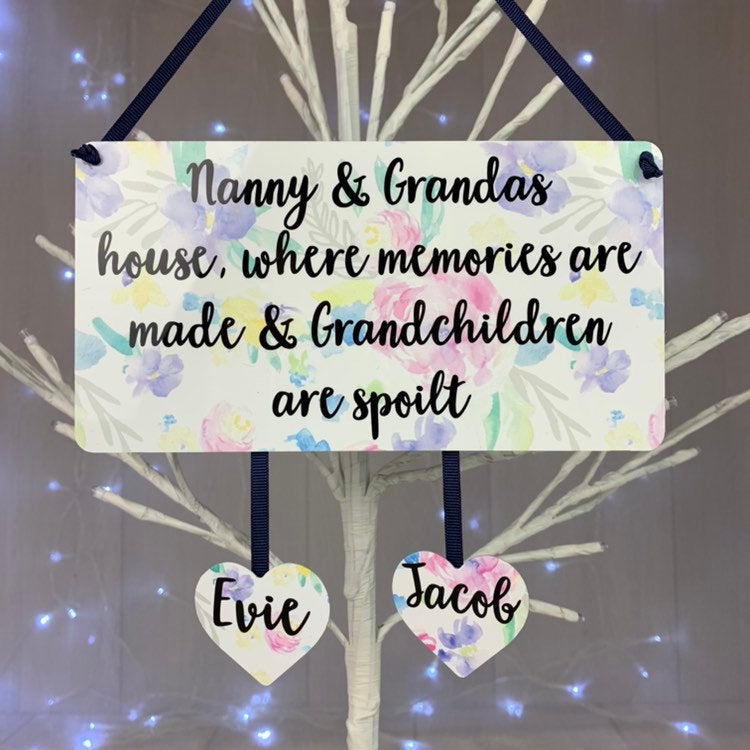 Grandparents Personalised Plaque