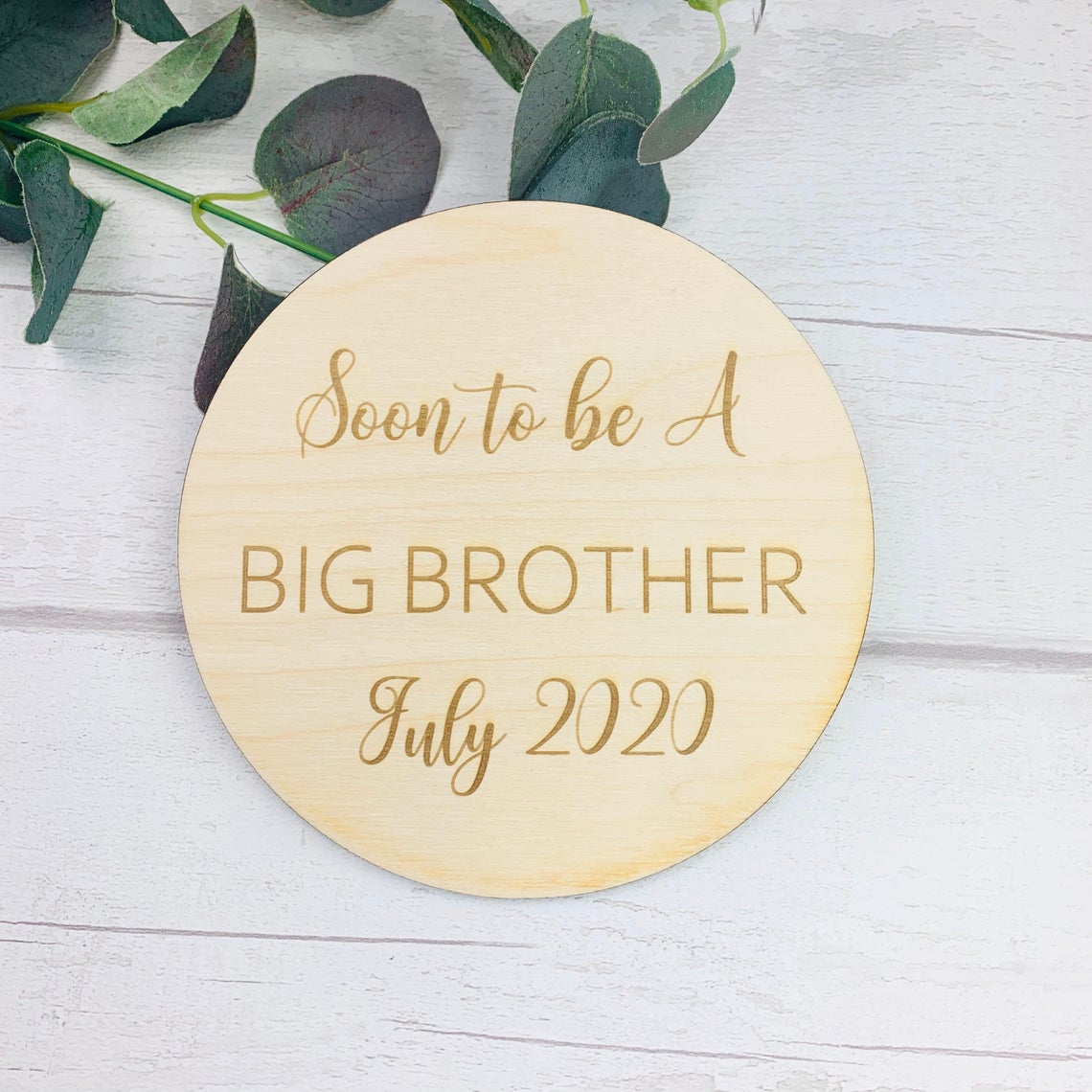 Pregnancy Announcement Plaque - Big Sister or Brother