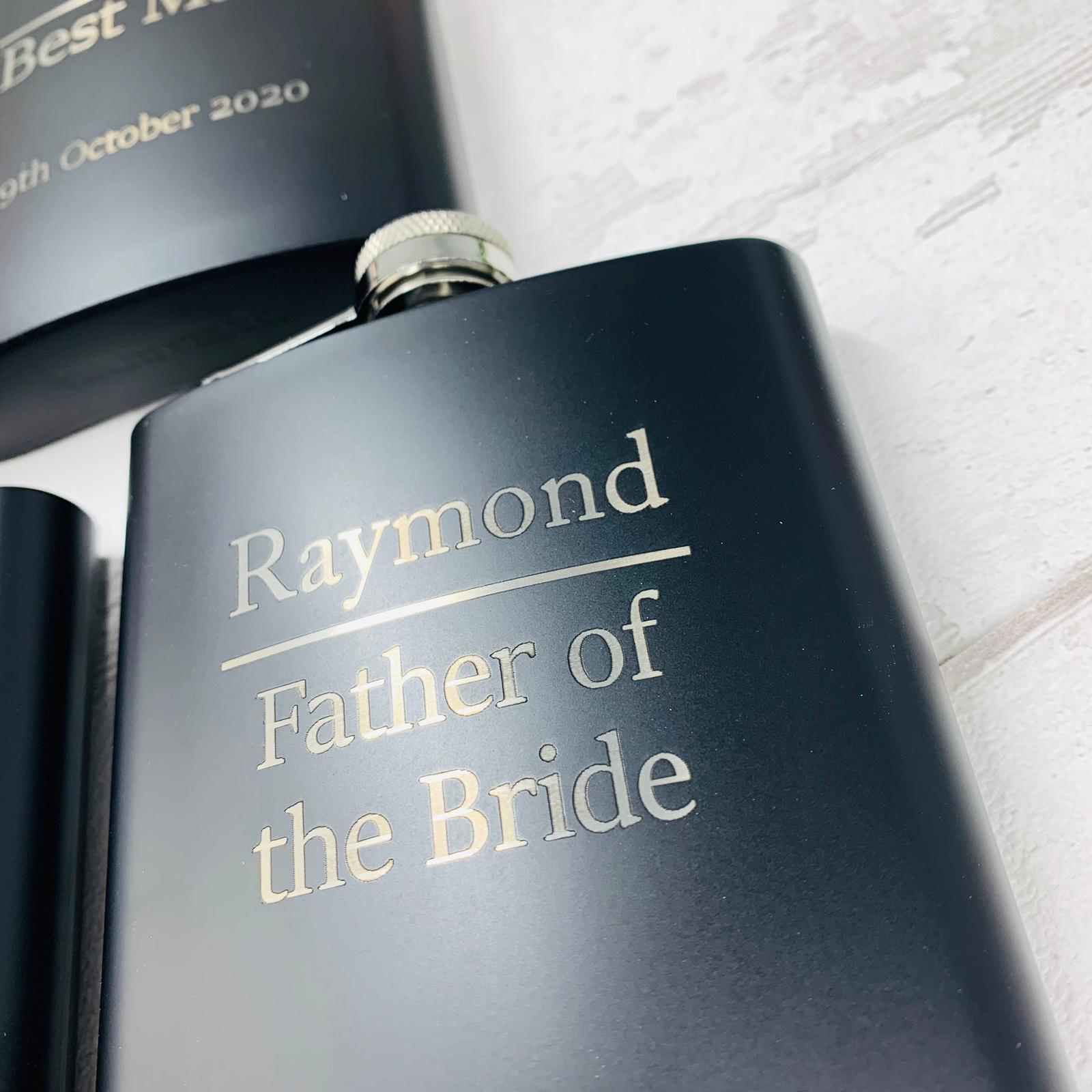 Wedding Day Hip Flask