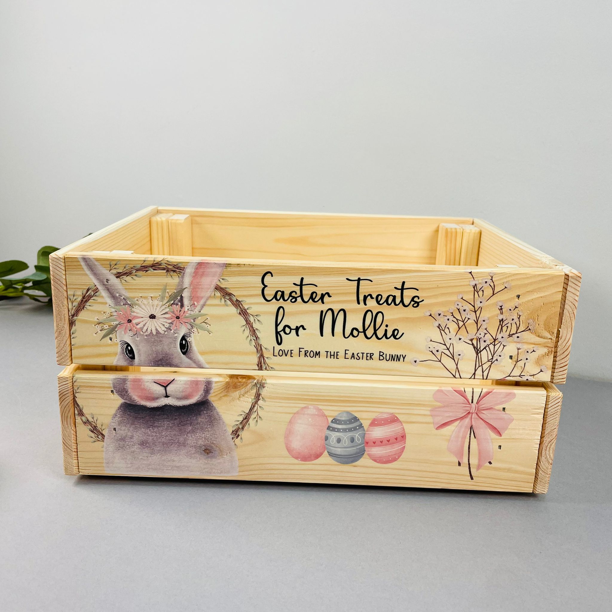 Girl Bunny Easter Crate