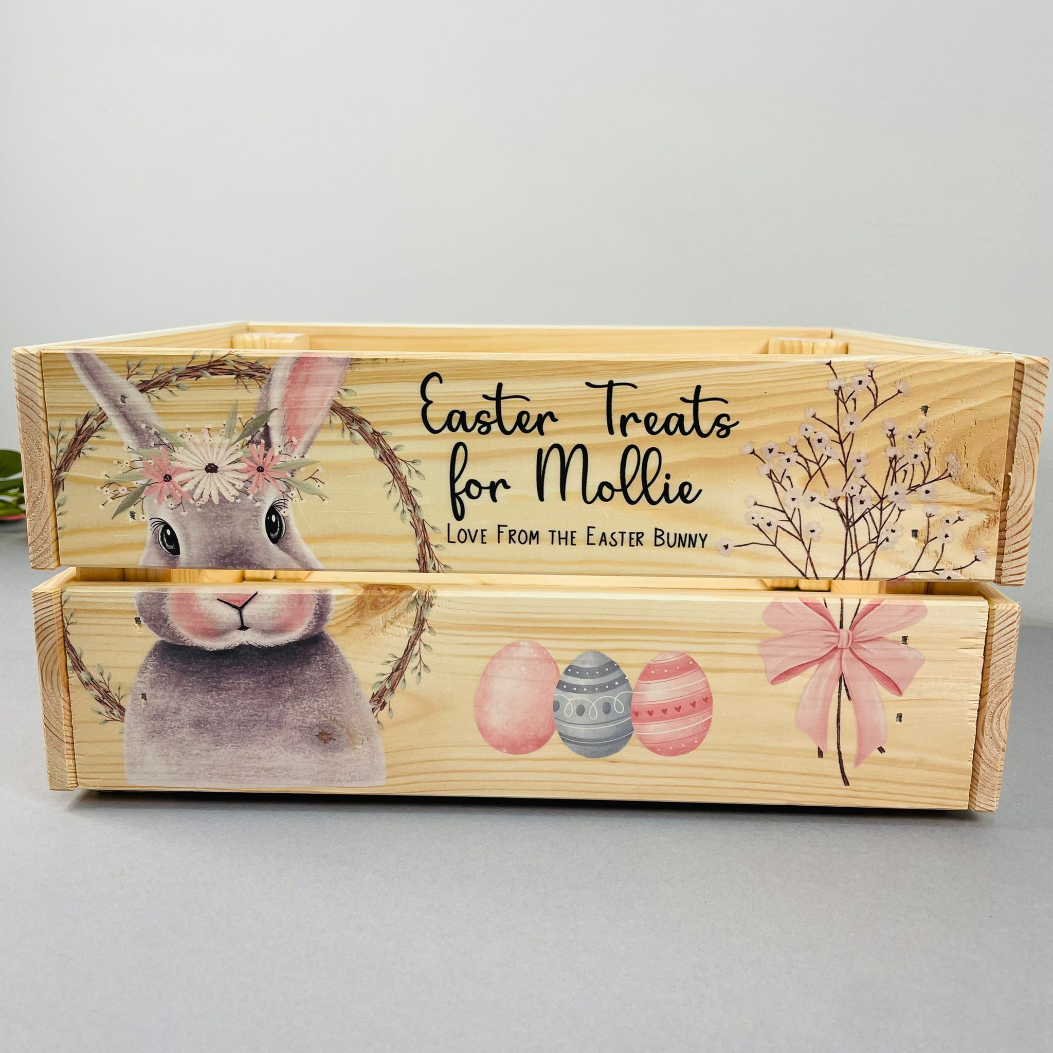 Girl Bunny Easter Crate