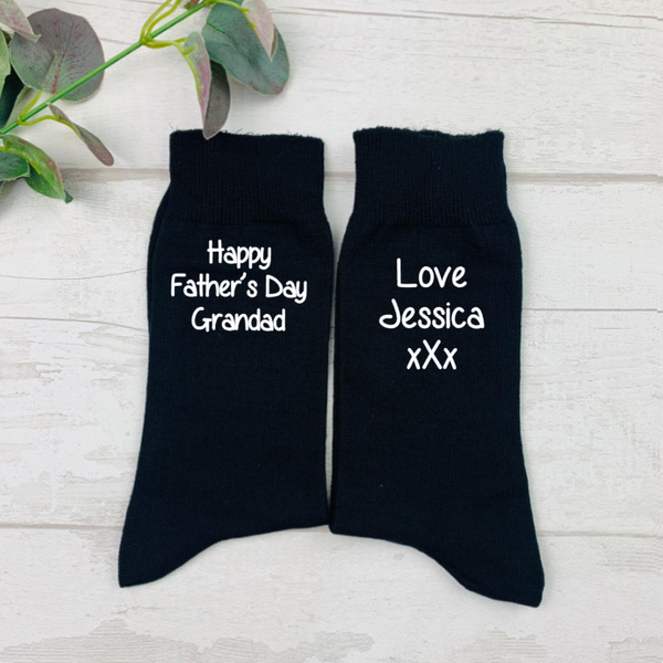 Father s Day Socks for Grandad Lavender Eight