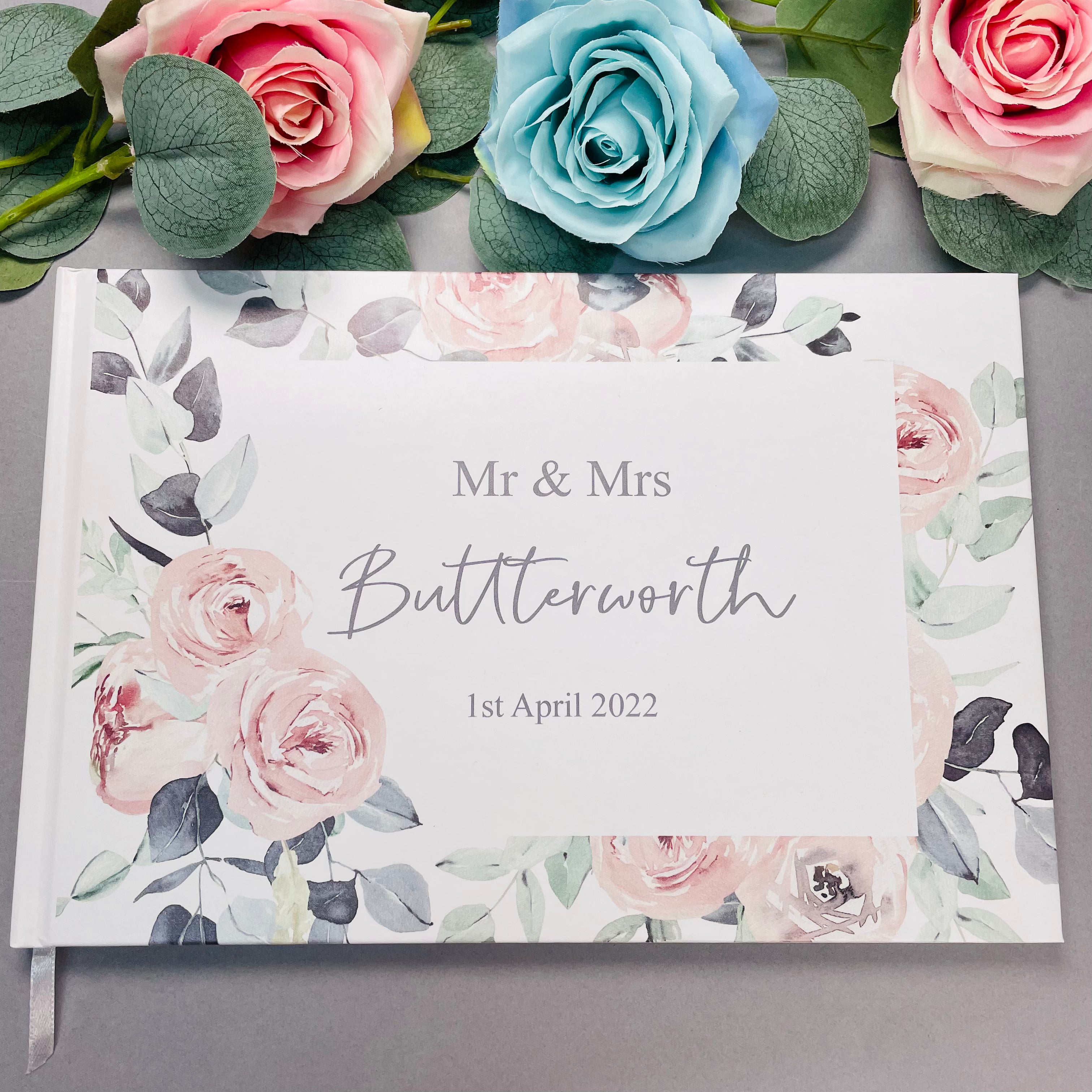 Boho Floral Wedding Guest Book