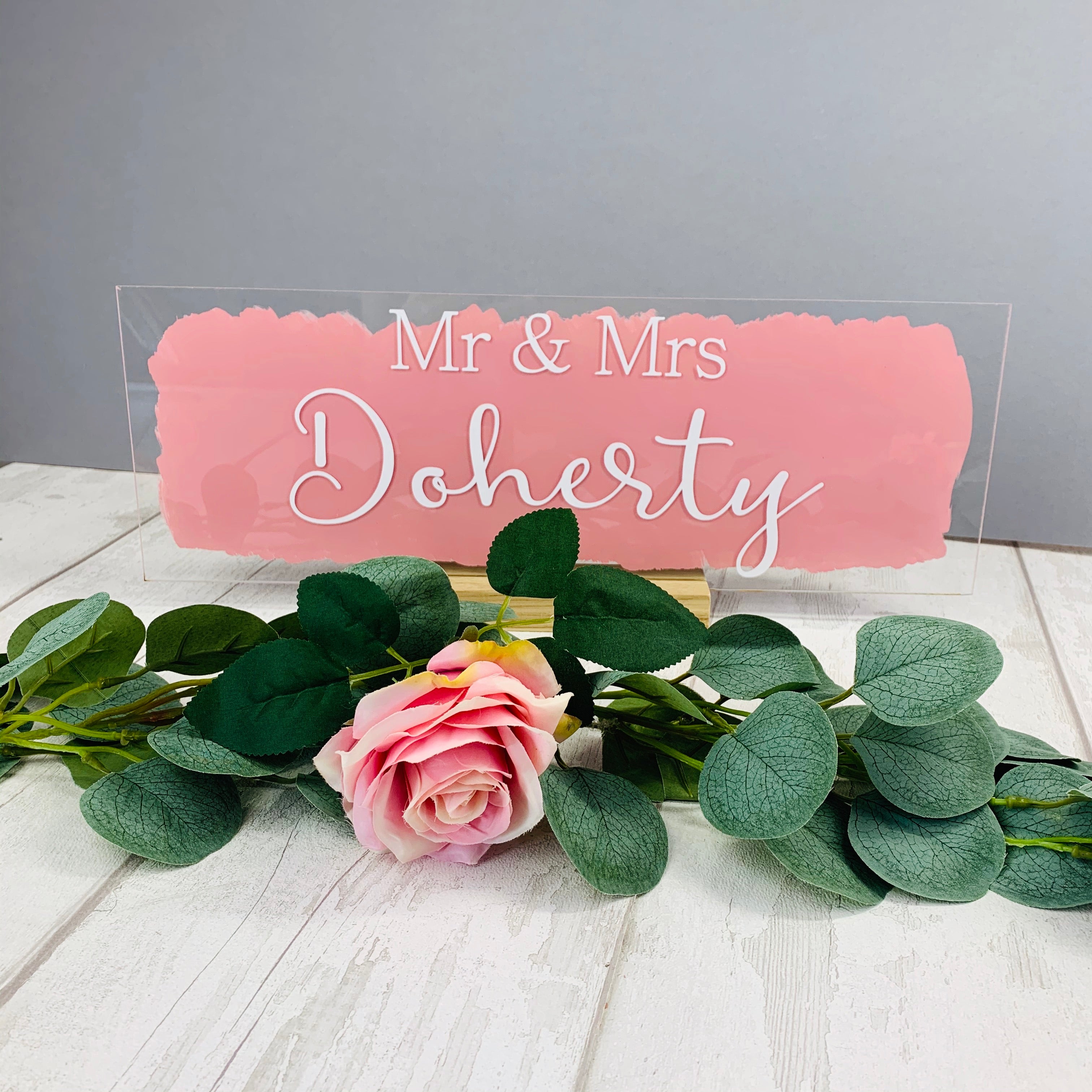 Mr & Mrs | Mr & Mr | Mrs & Mrs Table Sign