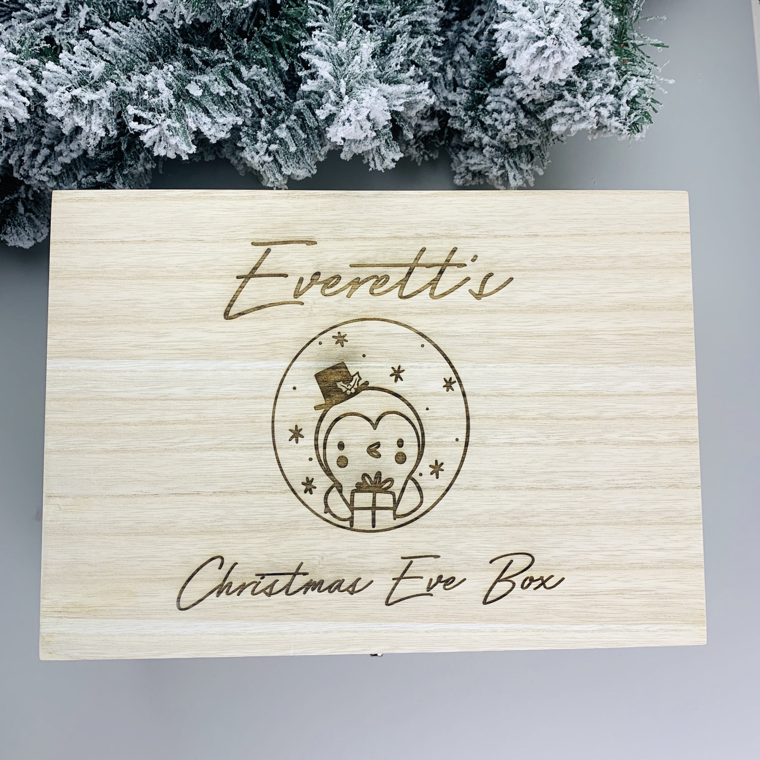 Wooden Christmas Eve Box - Occasionally Cute