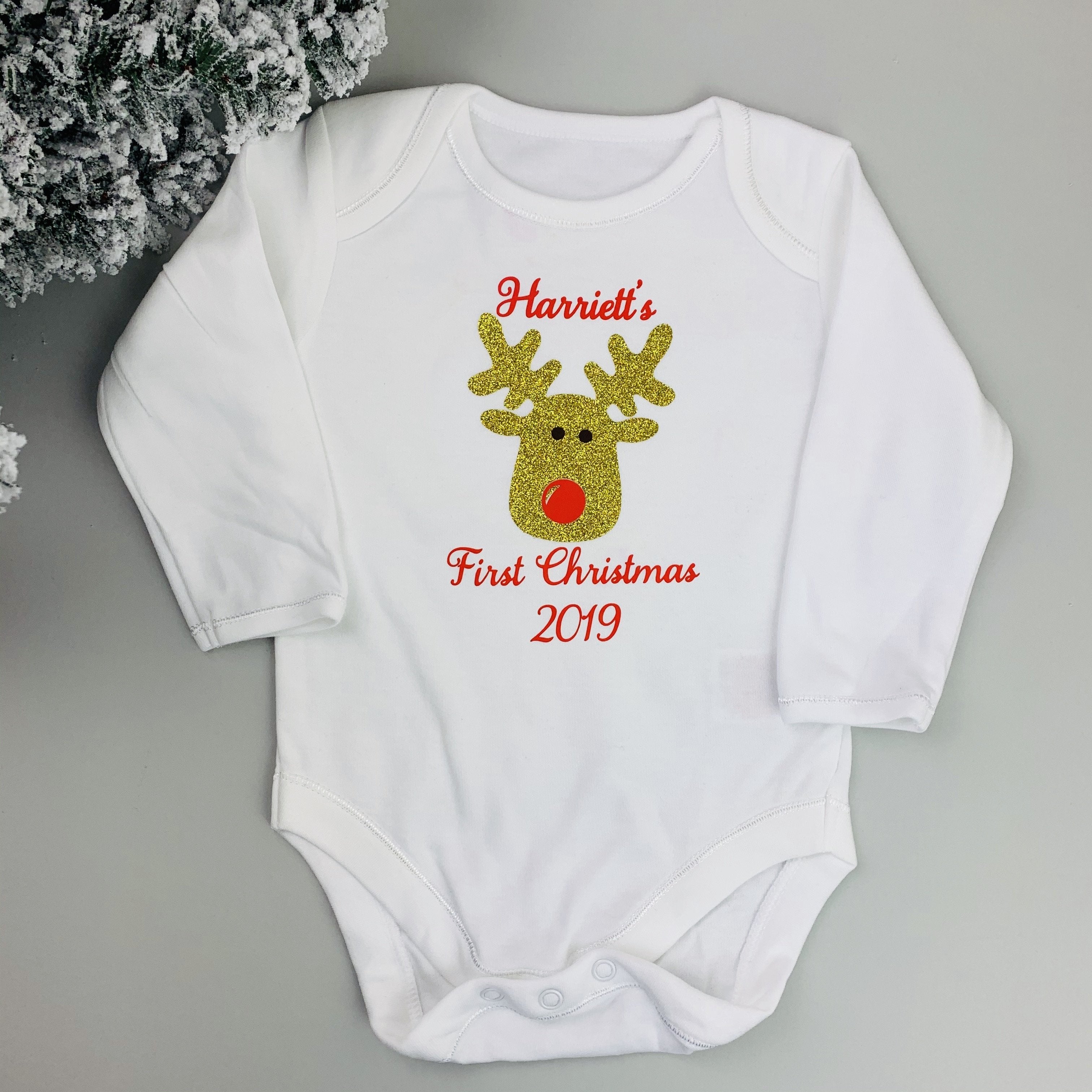 Christmas Reindeer Gold Vest - Occasionally Cute