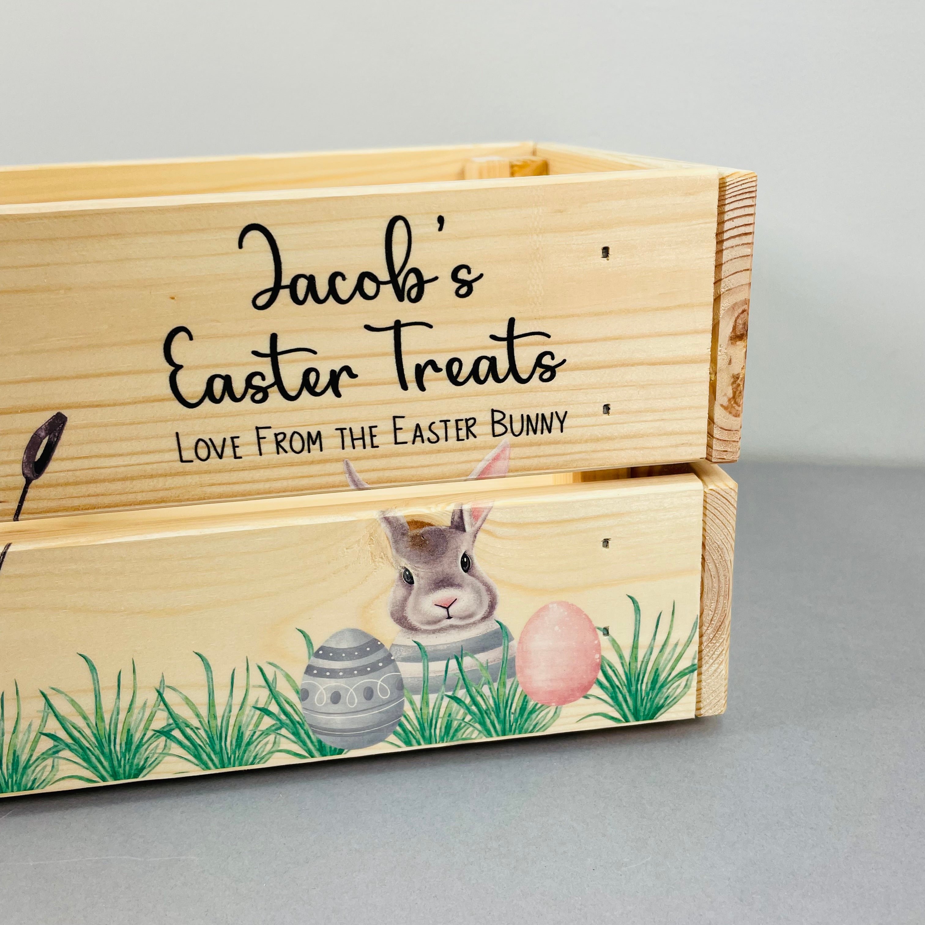 Boy Bunny Easter Crate