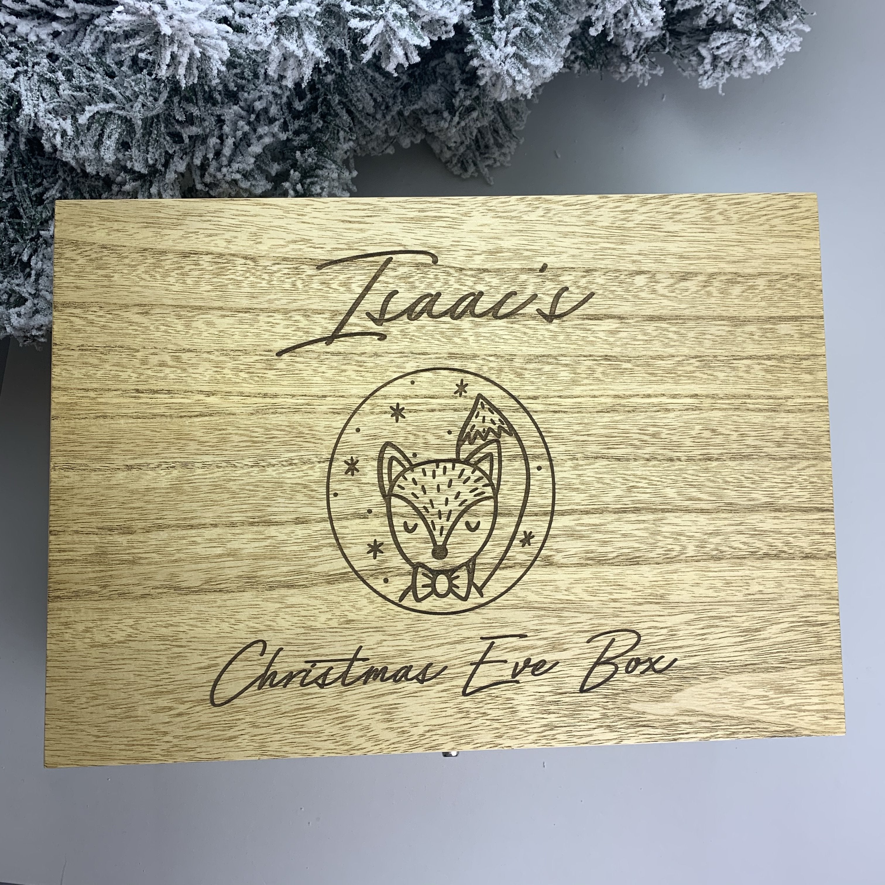 Wooden Christmas Eve Box - Occasionally Cute