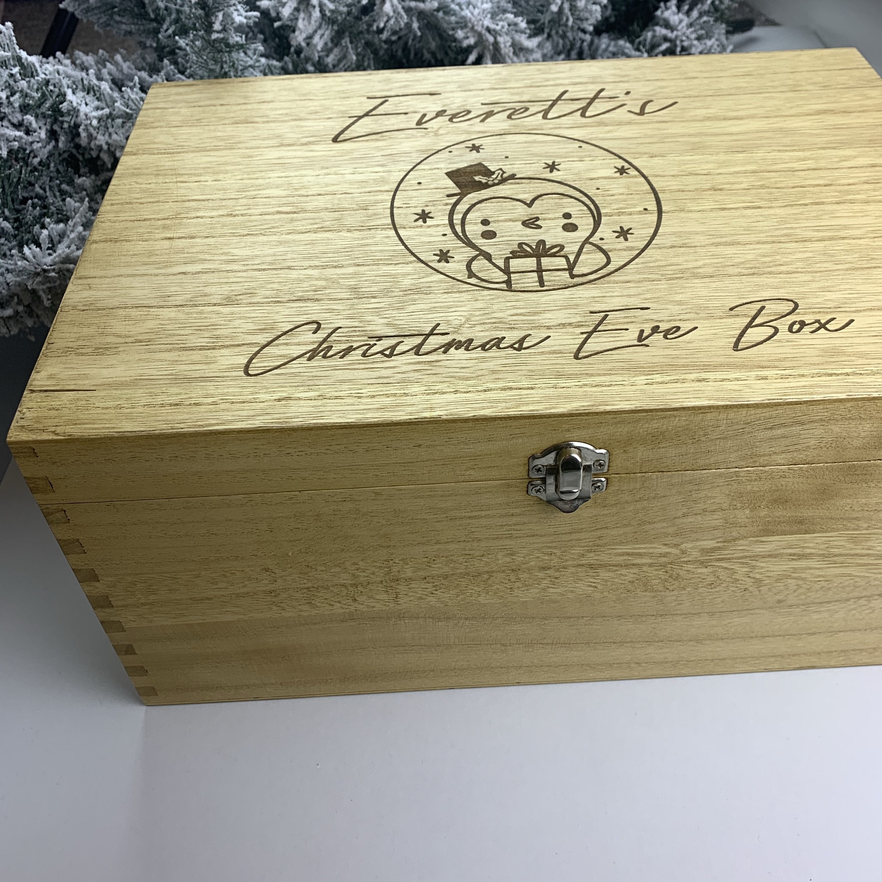 Wooden Christmas Eve Box - Occasionally Cute