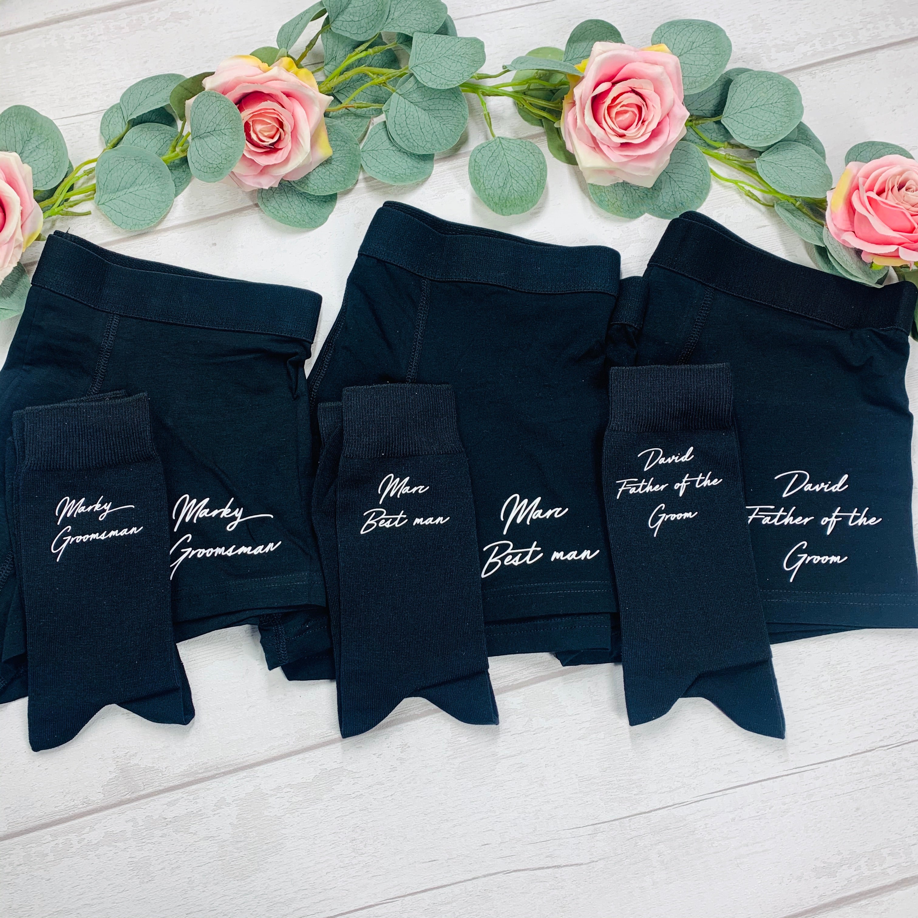 Groomsman Socks & Boxers Set