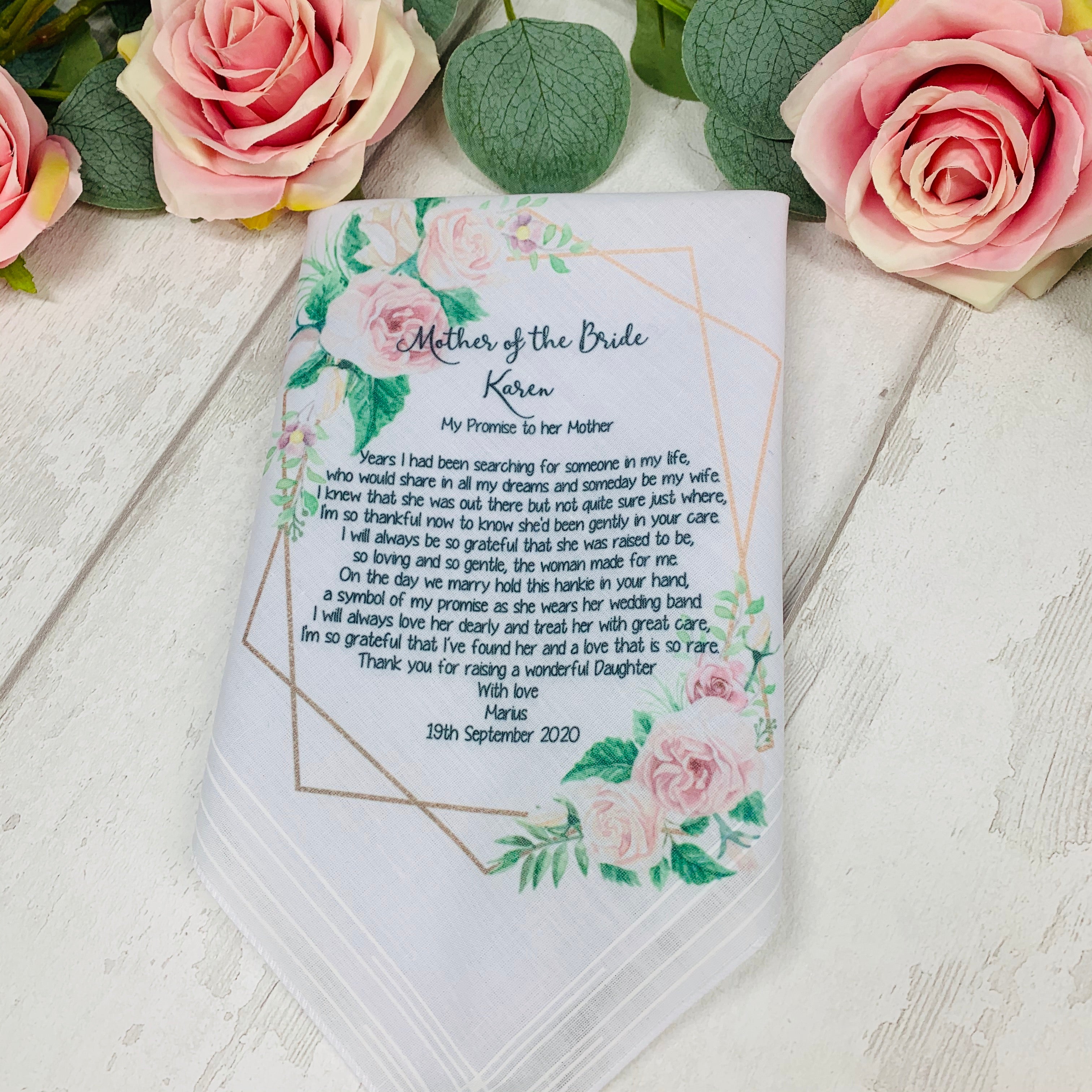 Mother of the Bride Personalised Hankie