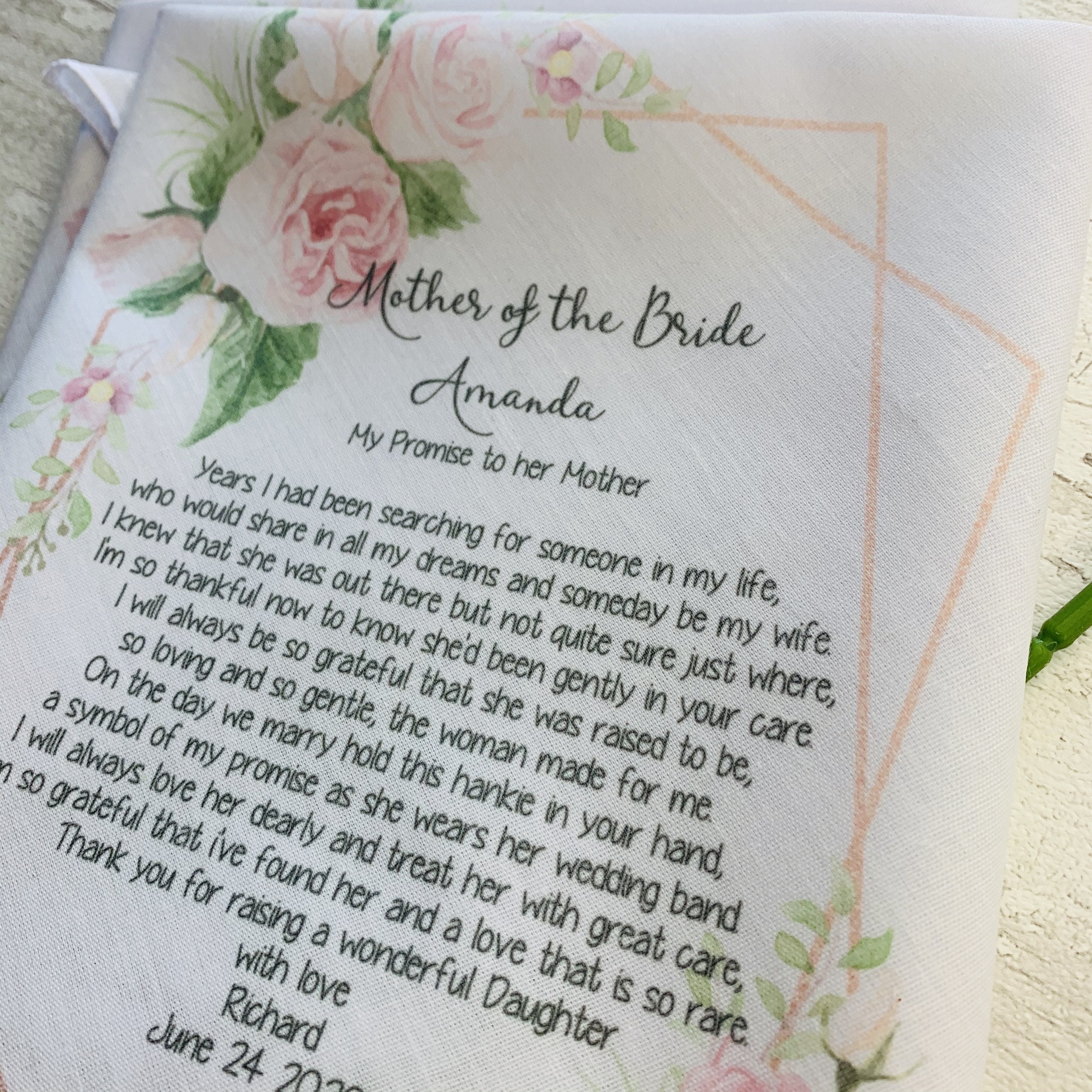 Personalised Poem Hankie - Occasionally Cute