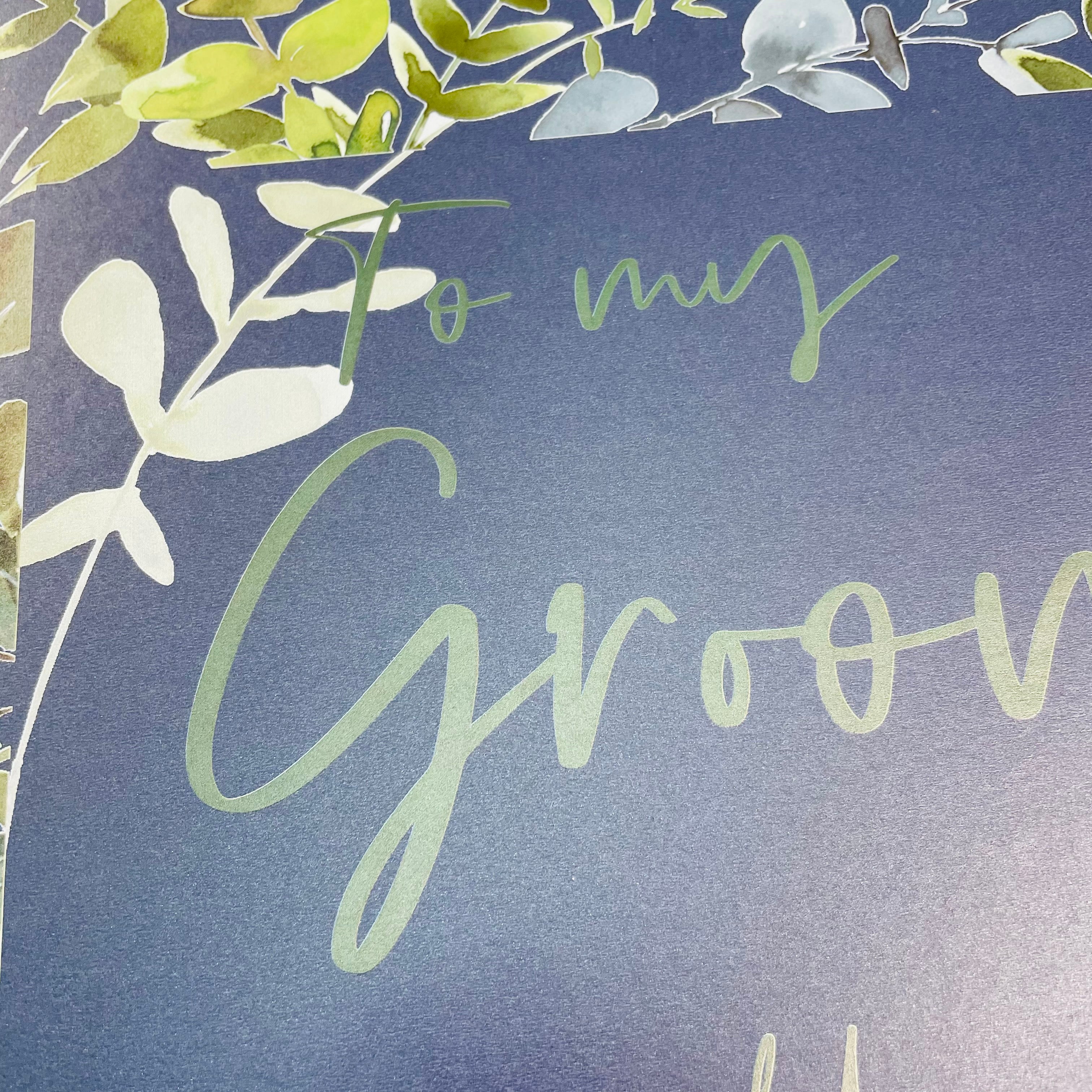 Groom Gift Box Eucalyptus Design